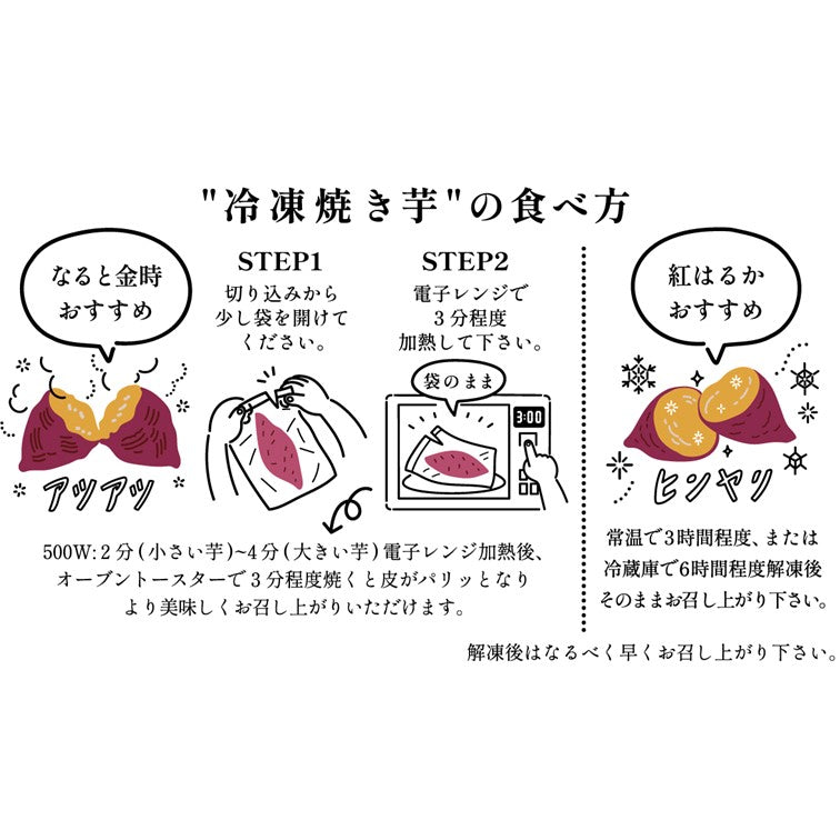 紅はるか冷凍焼き芋1.5kg(訳あり)※送料無料